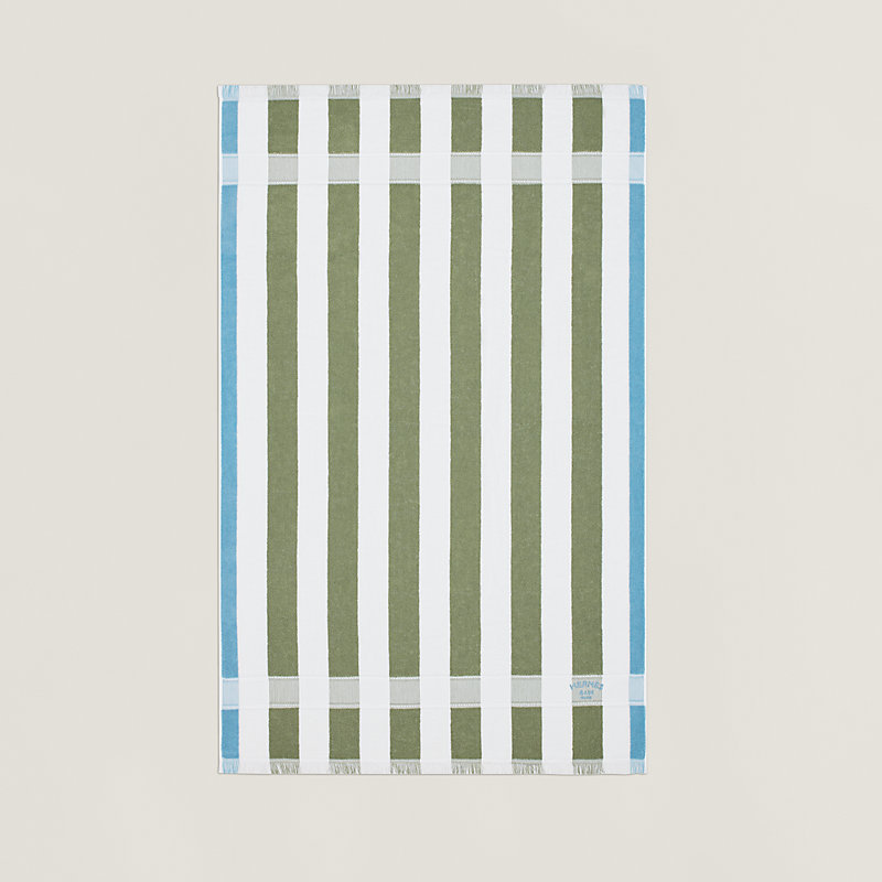 Drap de plage Yachting Rayé, petit modèle | Hermès France